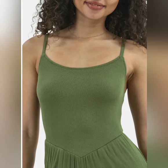 NWT No Boundaries Olive Green Tank Jumpsuit Size XL - Picture 5 of 5